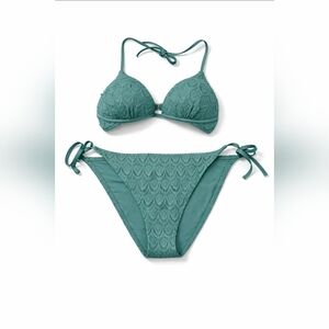Shade & Shore Teal/Green Bikini Set
